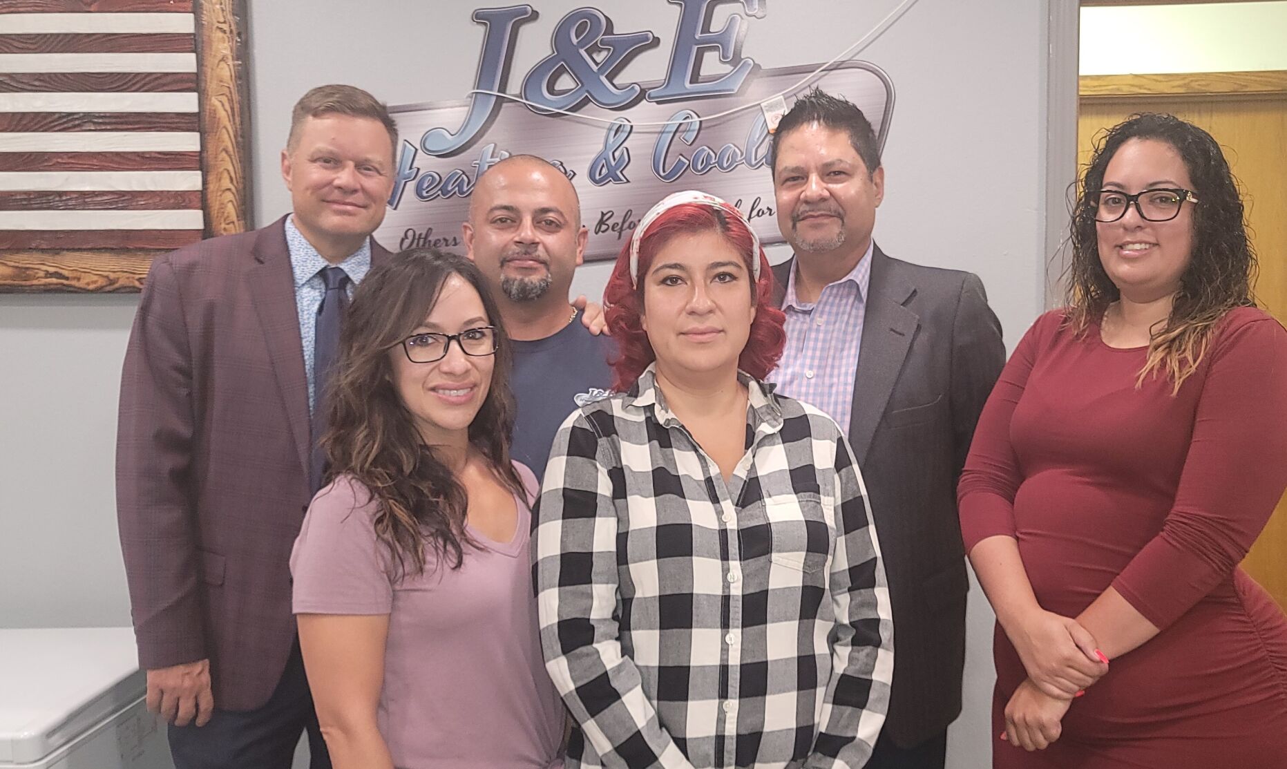 County Executive Johnathan Delagrave with the Latino Chamber of Commerce and area business owners